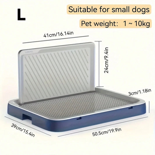 LOVEWE Splash-Proof Wall-Mounted Dog Toilet- Thickened Polypropylene Pet Litter Tray, Removable Easy-Clean For Small & Medium Dogs