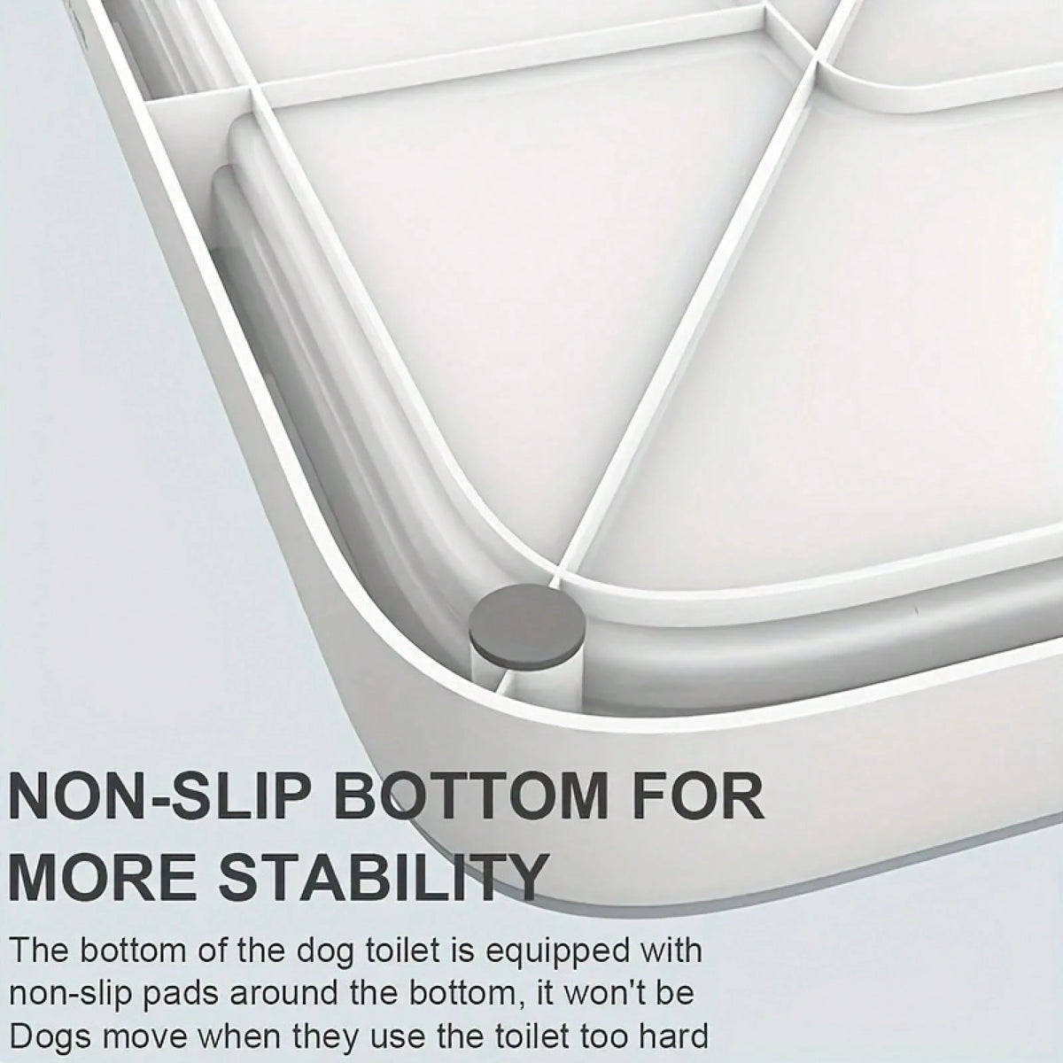 LOVEWE Splash-Proof Wall-Mounted Dog Toilet- Thickened Polypropylene Pet Litter Tray, Removable Easy-Clean For Small & Medium Dogs