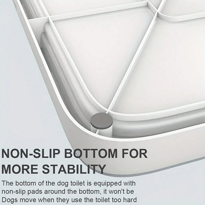 LOVEWE Splash-Proof Wall-Mounted Dog Toilet- Thickened Polypropylene Pet Litter Tray, Removable Easy-Clean For Small & Medium Dogs
