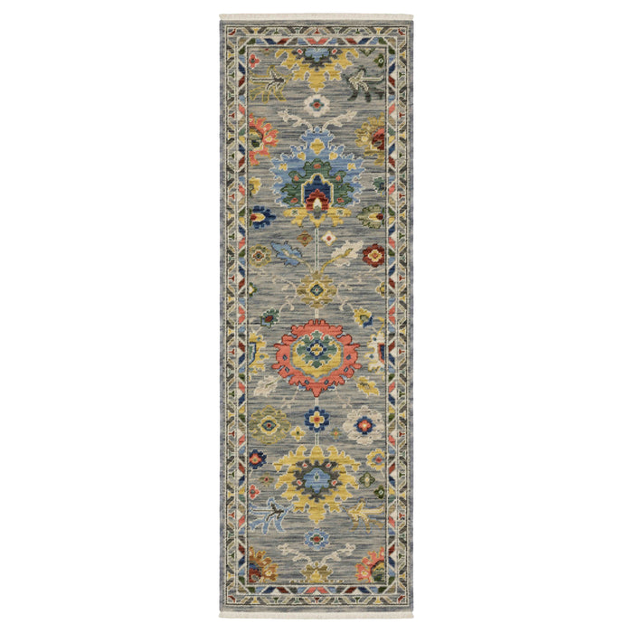 Oriental Weavers Area Rugs Lucca Area Rugs 2888g Oushak Grey Wool-Nylon Blend In 8 Sizes