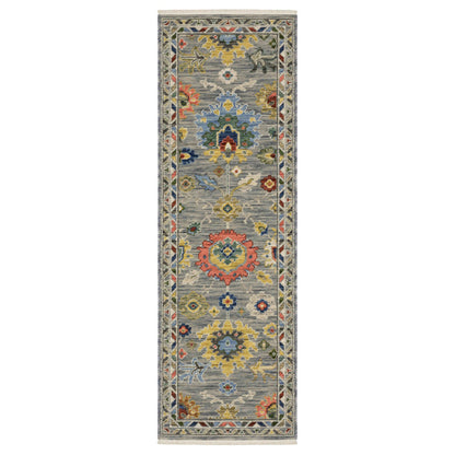 Oriental Weavers Area Rugs Lucca Area Rugs 2888g Oushak Grey Wool-Nylon Blend In 8 Sizes