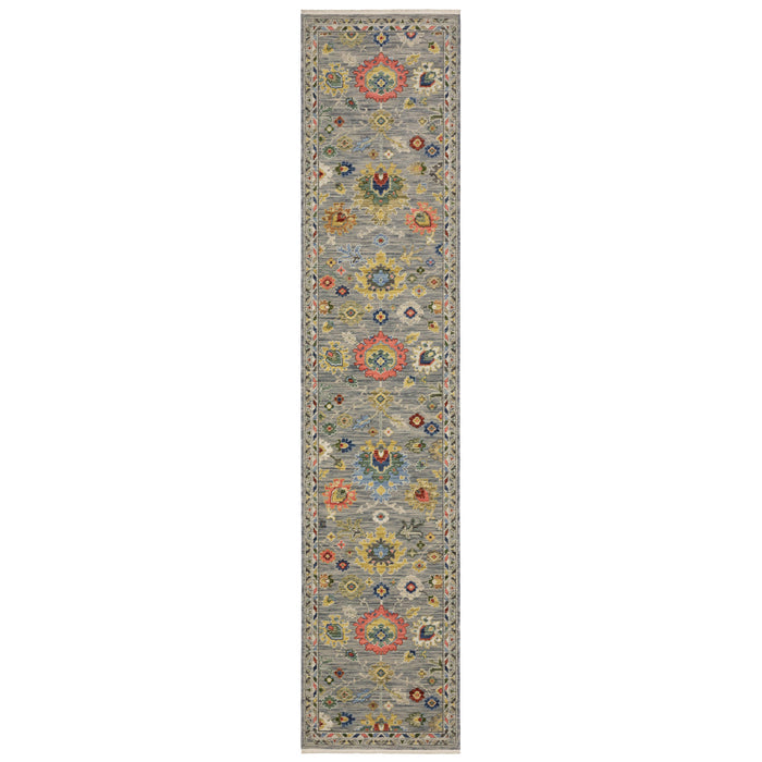 Oriental Weavers Area Rugs Lucca Area Rugs 2888g Oushak Grey Wool-Nylon Blend In 8 Sizes