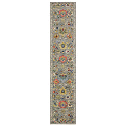 Oriental Weavers Area Rugs Lucca Area Rugs 2888g Oushak Grey Wool-Nylon Blend In 8 Sizes