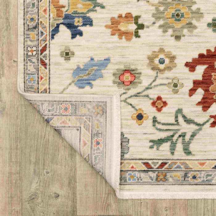 Oriental Weavers Area Rugs Lucca Area Rugs 2888L Oushak Ivory Wool-Nylon Blend In 8 Sizes