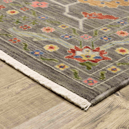 Oriental Weavers Area Rugs Lucca Area Rugs 5506k Oushak Mocha Wool-Nylon Blend In 8 Sizes