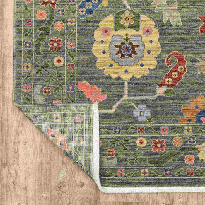Oriental Weavers Area Rugs Lucca Area Rugs 5506k Oushak Mocha Wool-Nylon Blend In 8 Sizes