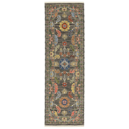 Oriental Weavers Area Rugs Lucca Area Rugs 5506k Oushak Mocha Wool-Nylon Blend In 8 Sizes