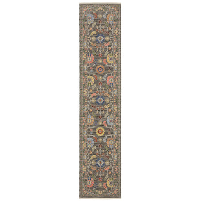Oriental Weavers Area Rugs Lucca Area Rugs 5506k Oushak Mocha Wool-Nylon Blend In 8 Sizes