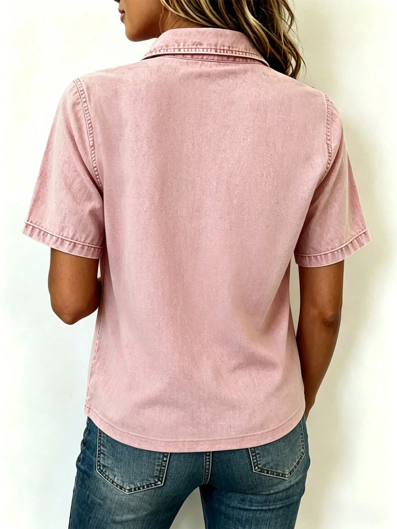 LUNE Hot-Selling Recommended Casual Design Polo Collar Plus Size Women's Short Sleeve, Daily Shopping Date Commute, Loose Slimming Versatile Summer Style