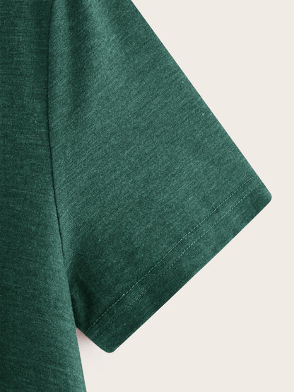 LUNE Plus Marled Knit Smock Top