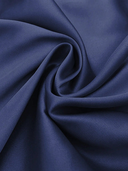 LUNE Solid Wrap Hem Satin Dress Wedding Guest Dress Maxi Women Outfit