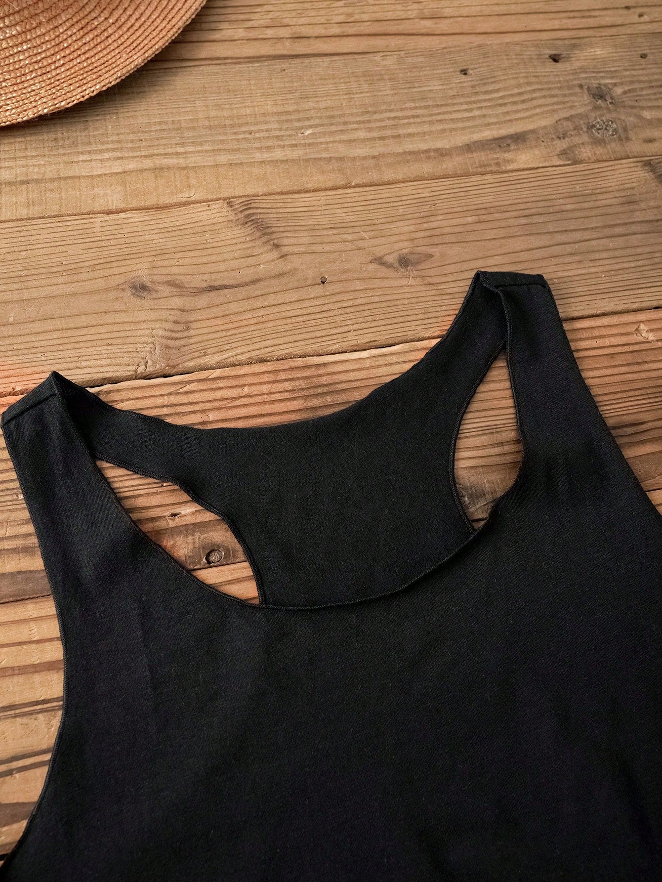 LUNE Women Casual Basic Tank Top, Suitable For Summer,Vacation Woman,Casual Travel Black