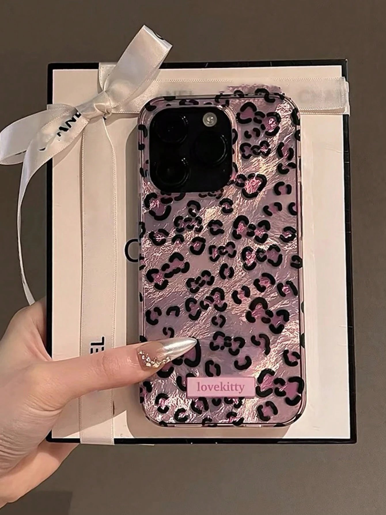 Luxury Fashion Leopard Print Shell Texture Phone Case Compatible With 16/15/14/13/12 Pro Max/11 Fashionable Shock-Resistant Protective Back Cover Waterproof Anti-Fall Scratch-Resistant Spring Gift Par