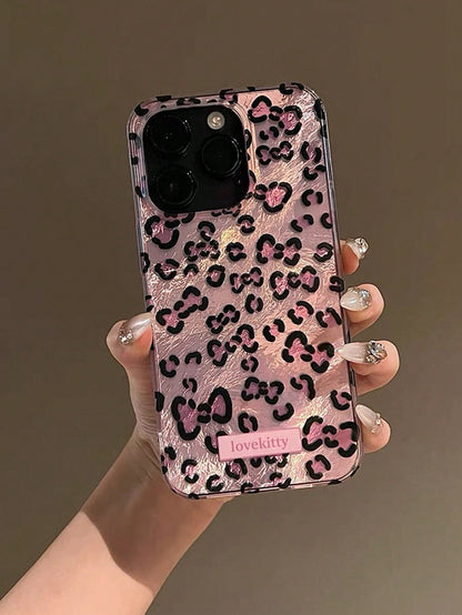 Luxury Fashion Leopard Print Shell Texture Phone Case Compatible With 16/15/14/13/12 Pro Max/11 Fashionable Shock-Resistant Protective Back Cover Waterproof Anti-Fall Scratch-Resistant Spring Gift Par