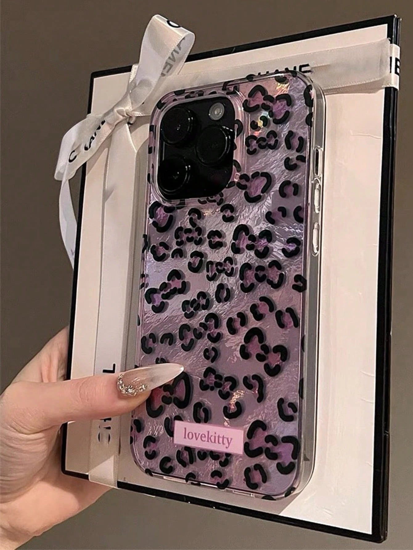 Luxury Fashion Leopard Print Shell Texture Phone Case Compatible With 16/15/14/13/12 Pro Max/11 Fashionable Shock-Resistant Protective Back Cover Waterproof Anti-Fall Scratch-Resistant Spring Gift Par