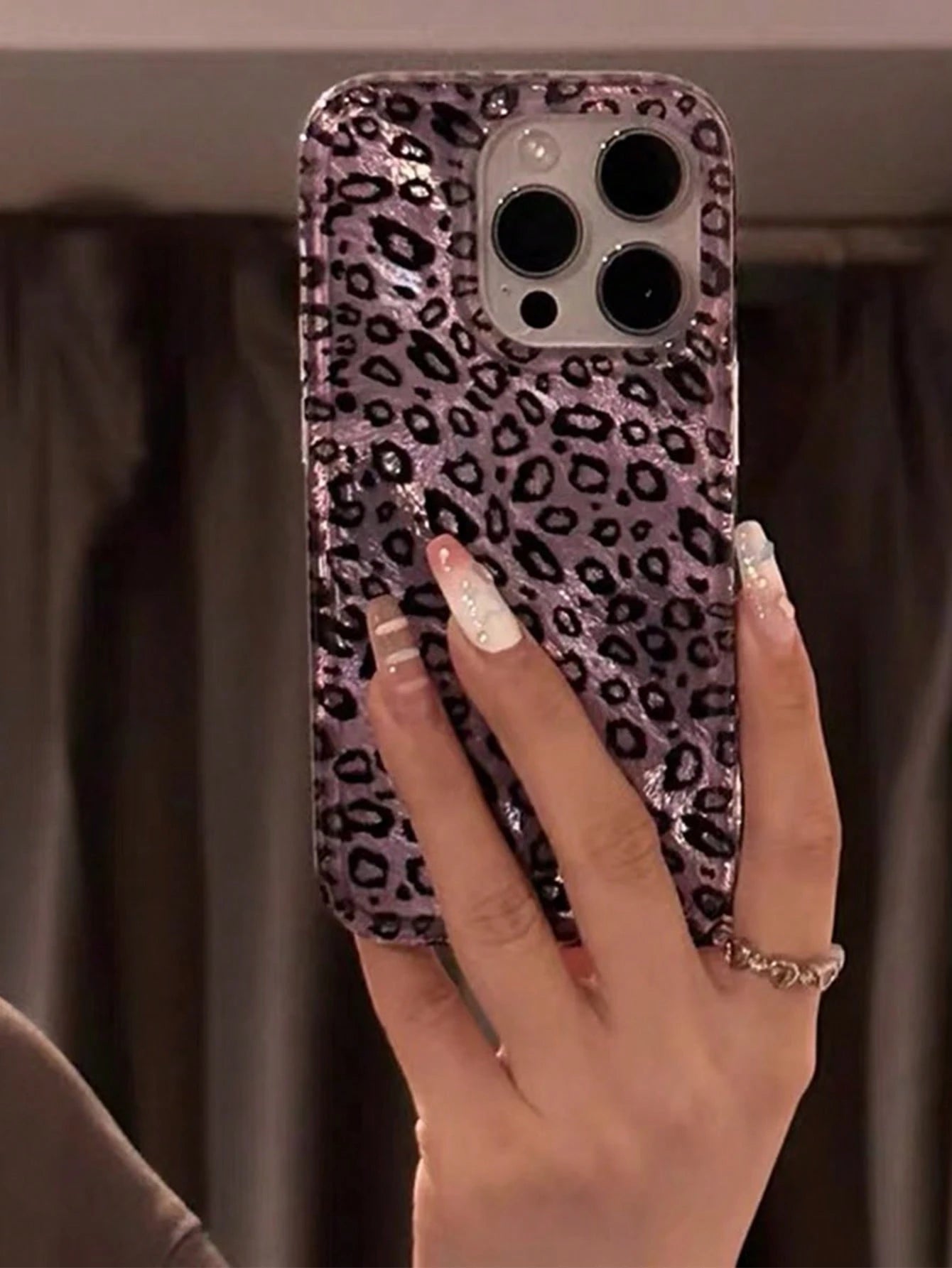 Luxury Fashion Leopard Print Shell Texture Phone Case Compatible With 16/15/14/13/12 Pro Max/11 Fashionable Shock-Resistant Protective Back Cover Waterproof Anti-Fall Scratch-Resistant Spring Gift Par