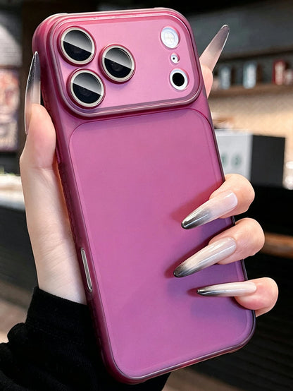 Luxury Four Corners Matte Transparent Anti Slip Border Phone Case Compatible With IPhone 17 Pro Max 17 Pro 17 16 Pro Max 16 Pro 16 15 Pro Max 15 Pro 15 14 Pro Max 14 Pro 14 13 Pro Max 13 Pro 13 12 Pro