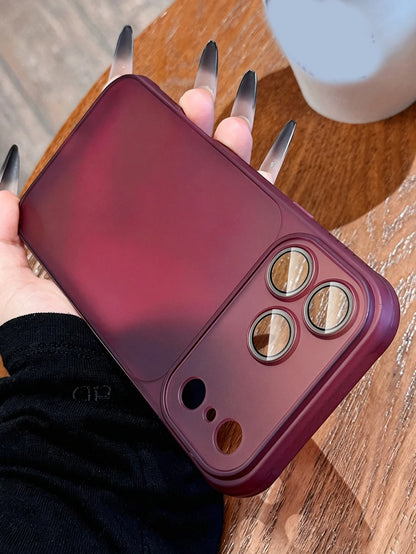 Luxury Four Corners Matte Transparent Anti Slip Border Phone Case Compatible With IPhone 17 Pro Max 17 Pro 17 16 Pro Max 16 Pro 16 15 Pro Max 15 Pro 15 14 Pro Max 14 Pro 14 13 Pro Max 13 Pro 13 12 Pro