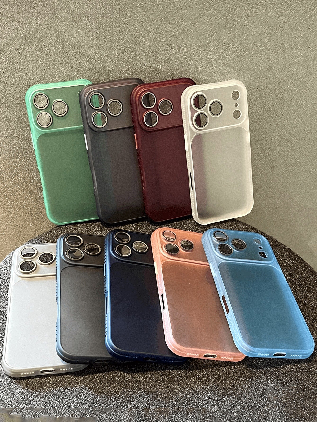 Luxury Four Corners Matte Transparent Anti Slip Border Phone Case Compatible With IPhone 17 Pro Max 17 Pro 17 16 Pro Max 16 Pro 16 15 Pro Max 15 Pro 15 14 Pro Max 14 Pro 14 13 Pro Max 13 Pro 13 12 Pro