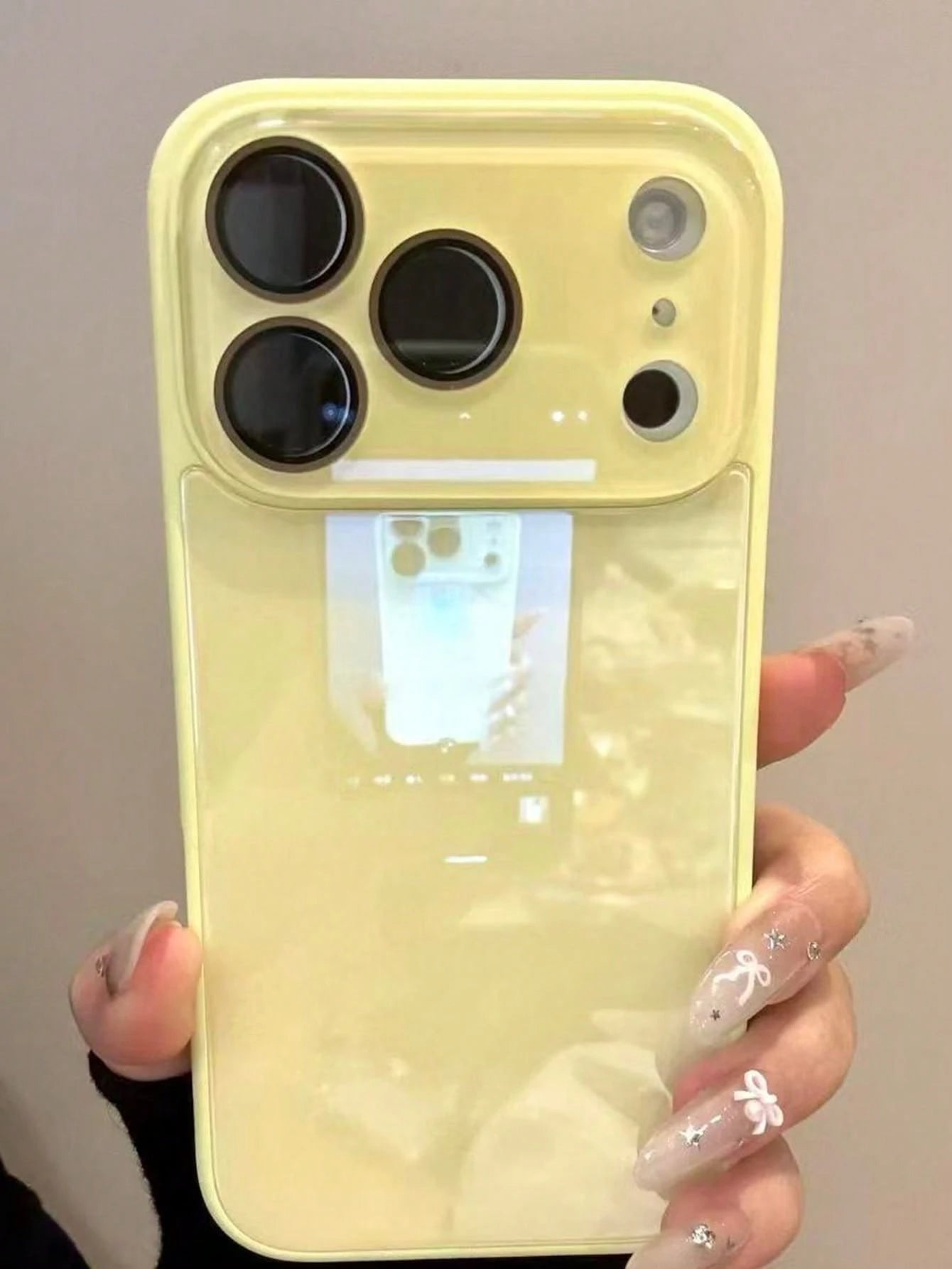 Luxury Pink Glossy Mirror Element Solid Glass Phone Case Suitable For 17 Pro Max 16 15 14 13 12 11 Pro Max Lens Protection Shock-Resistant Frame Hard Back Cover Spring Gift Party