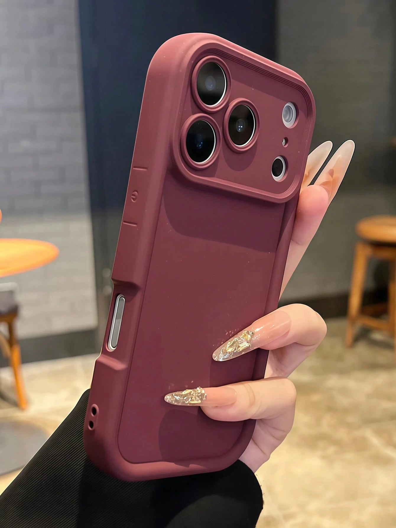 Luxury Solid Color Camera Protection Phone Case Compatible With IPhone 17 Pro Max 16 15 14 13 12 Pro Max Minimalist Fashion Easy Protective Back Cover