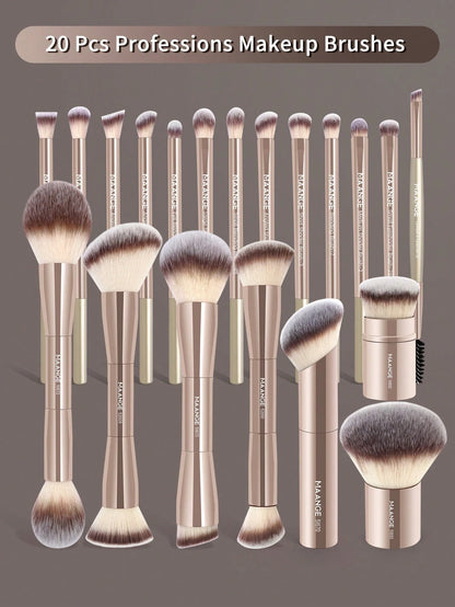 MAANGE 1/7pcs 13/20pcs Professional Makeup Brush Set, Includes Accessories And Storage Box, Foundation Brush, Loose Powder Brush, Blush Brush, Highlighter Brush, Contour Brush, Eyeshadow Brush, Concea