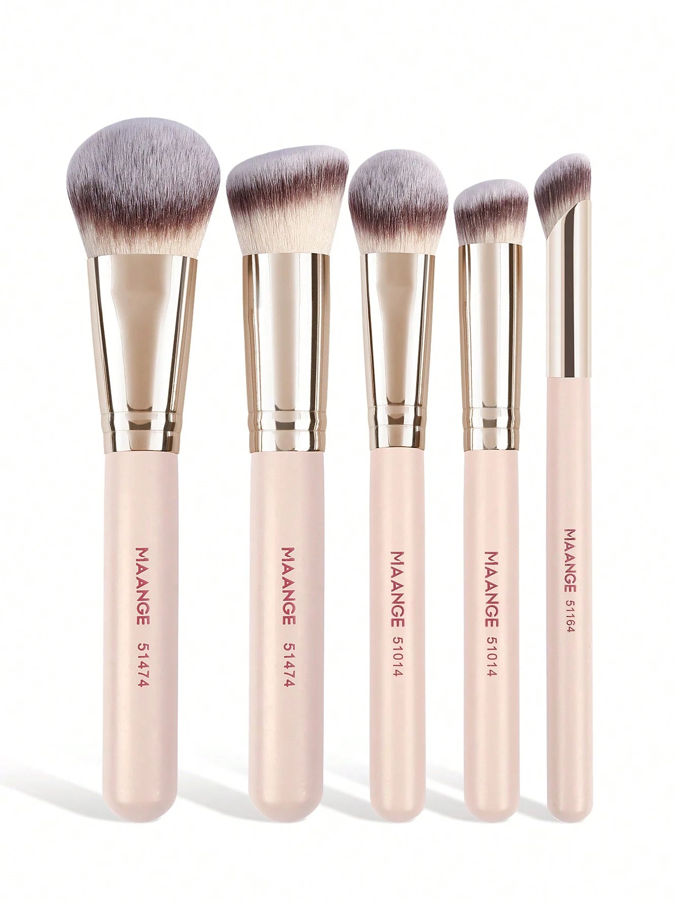 MAANGE 5/9/17pcs Professional Makeup Brush Set, Including Powder Brush, Blush Brush, Foundation Brush, Contour Brush, Eyeshadow Brush And Other Makeup Tools, Ideal For Travel.