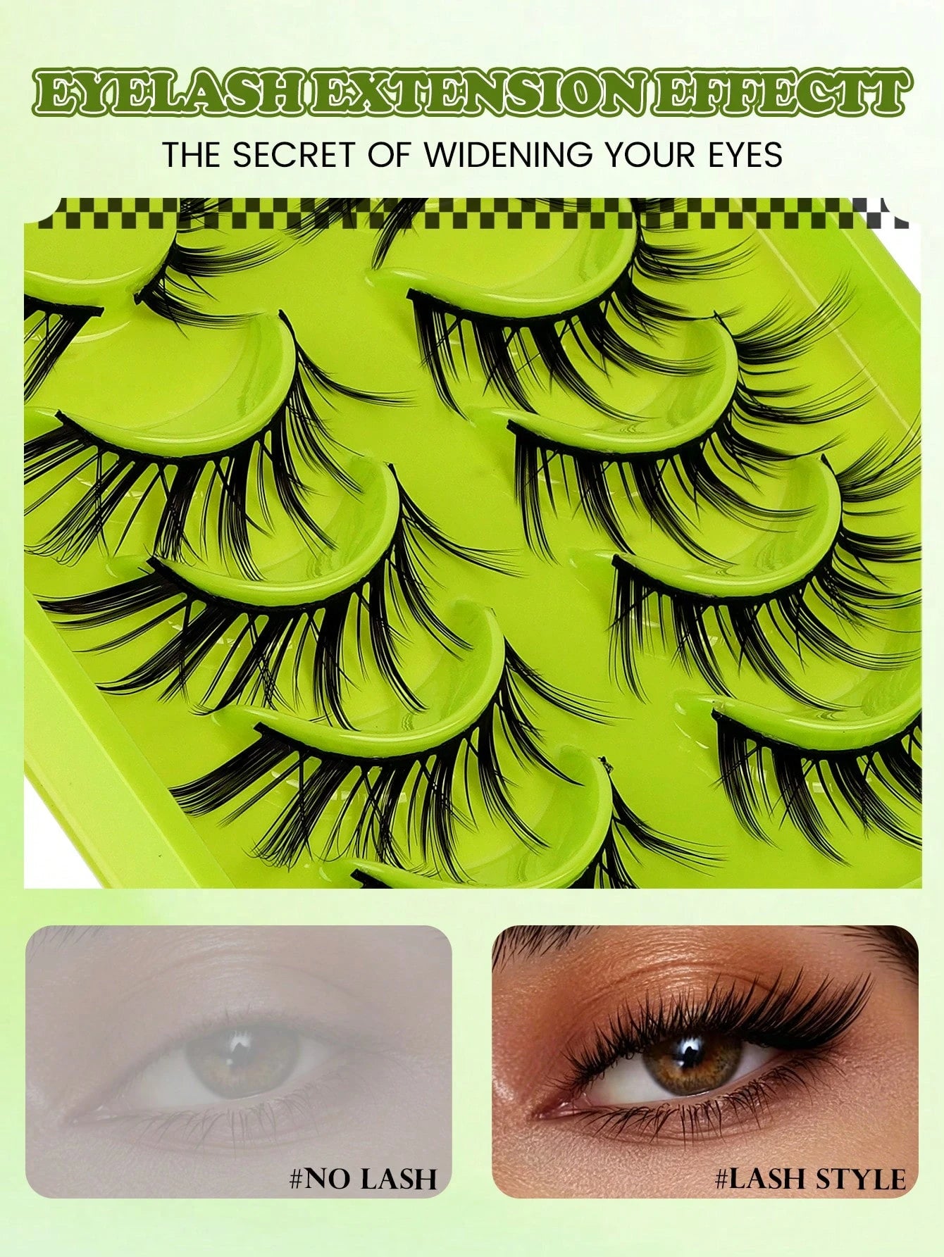 MAANGE 6 Pairs Winged Cat Eye Hedgehog Eyelashes, Cartoon Fairy Style, Elongated Eye Tail, Suitable For European And American Eye Shapes, Lively Long Dramatic False Eyelashes, Natural Thick Layered Cu