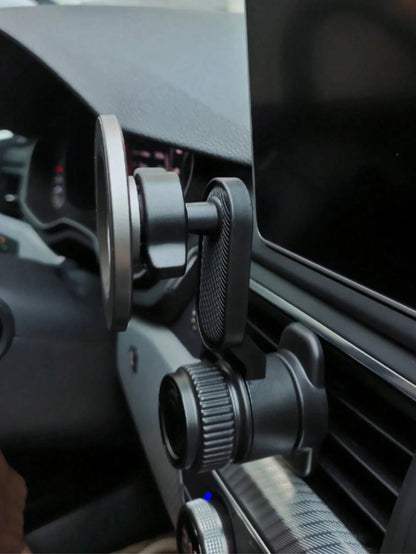 Magnetic Car Phone Holder – 360° Rotating Arm, Strong Magnetic Suction, Air Vent Clip Mount, Hands-Free, Floating Screen Car Phone Holder, Hands-Free Car Phone Holder, Suitable For Smartphones