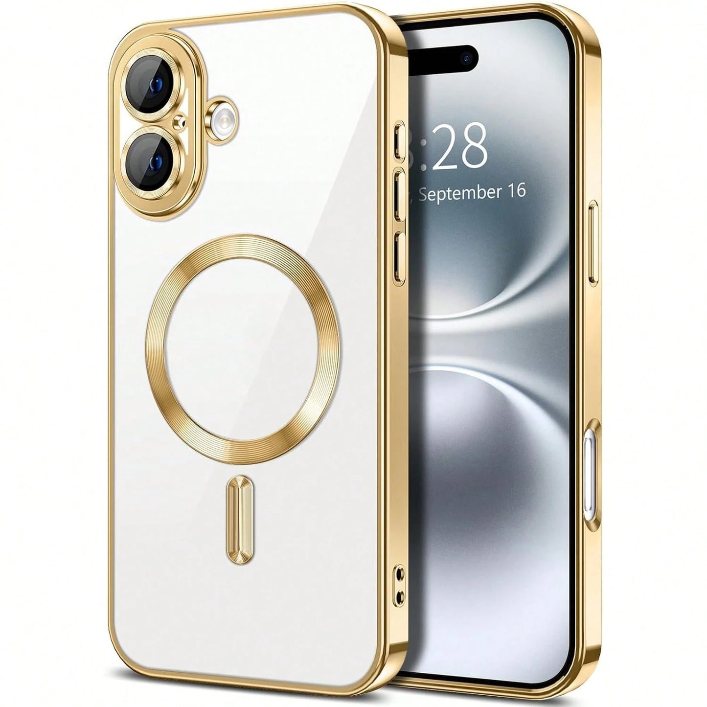 Magnetic Clear For IPhone 17 Pro Max Case With Camera Lens Protector Plating Edge Slim Soft TPU Cover Protective Phone Case For 16 Pro Max 15 14 Plus 13 12 11 XS Max XR 7 8 Plus SE 2022