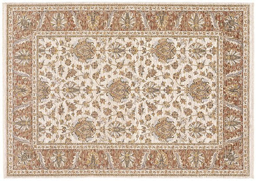Oriental Weavers Area Rugs Maharaja 5091Q Beige-Rust Area Rugs By OW Rugs