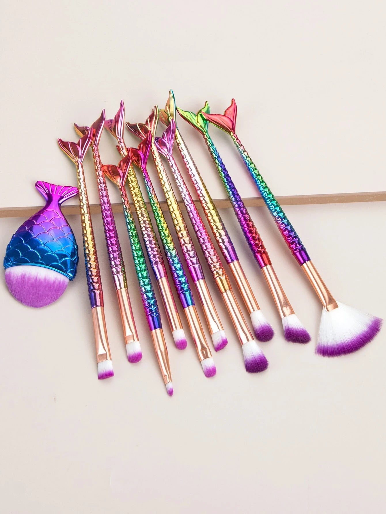 Makeup Brush Sets, 11pcs Creative Multifunctional Makeup Brush For Making Up Supply For Dresser For Cream Powder Liquid For Makeup Foundation Cream Lotion Moisturizer Gel Peel And Mud Sheets, Makeup B