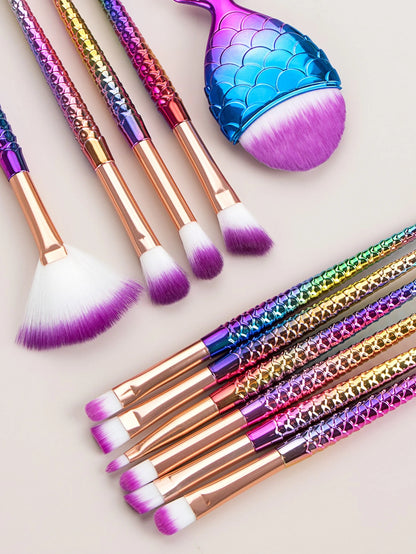 Makeup Brush Sets, 11pcs Creative Multifunctional Makeup Brush For Making Up Supply For Dresser For Cream Powder Liquid For Makeup Foundation Cream Lotion Moisturizer Gel Peel And Mud Sheets, Makeup B