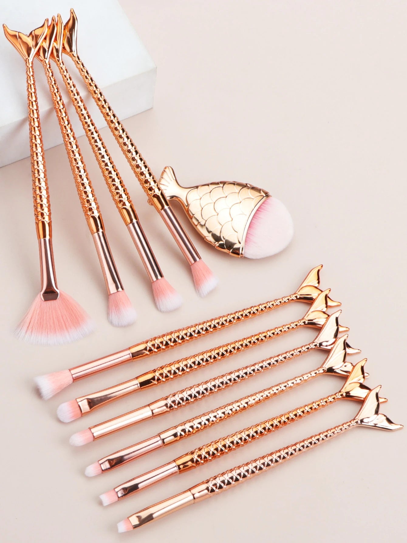 Makeup Brush Sets, 11pcs Creative Multifunctional Makeup Brush For Making Up Supply For Dresser For Cream Powder Liquid For Makeup Foundation Cream Lotion Moisturizer Gel Peel And Mud Sheets, Makeup B