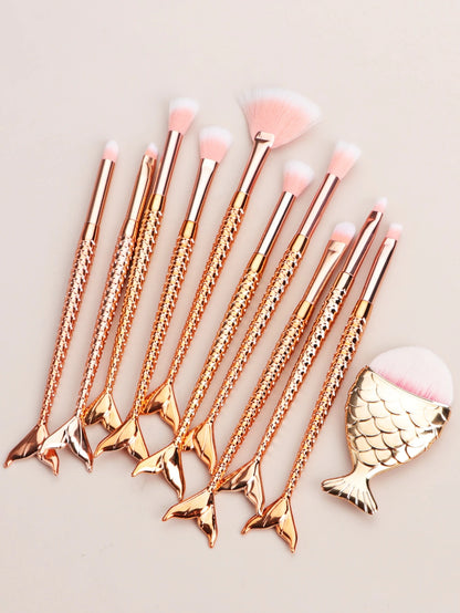 Makeup Brush Sets, 11pcs Creative Multifunctional Makeup Brush For Making Up Supply For Dresser For Cream Powder Liquid For Makeup Foundation Cream Lotion Moisturizer Gel Peel And Mud Sheets, Makeup B