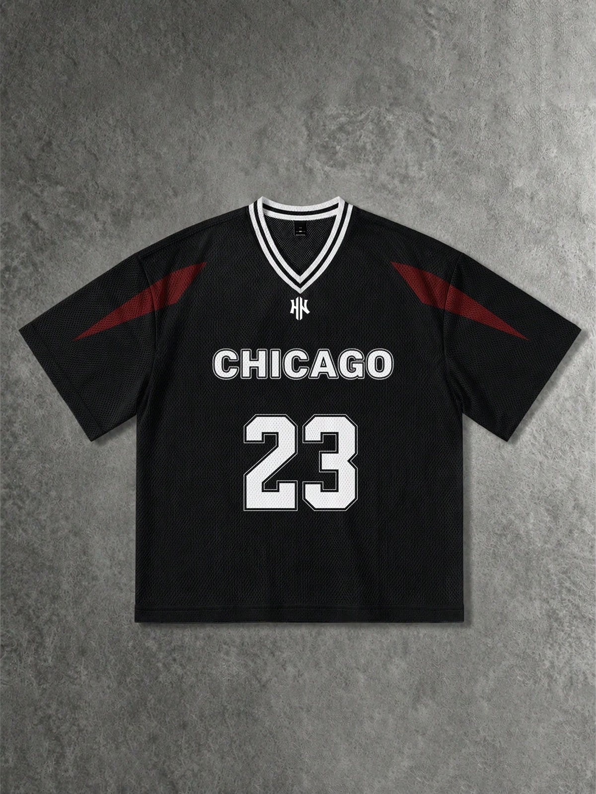 Manfinity Gritte Field Men's Letter & Number Print Short Sleeve Basketball Jersey