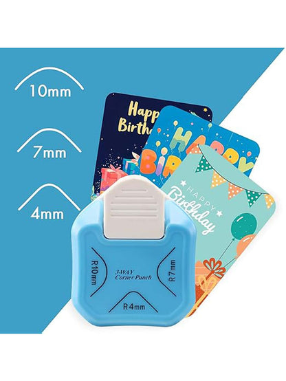 Manual Round Corner Punch Heavy Duty Cutter DIY Paper Cutter Suitable For R4/R7/R10mm Dies Suitable For Planner And Scrapbook Supplies DIY Business Card Printing Scrapbook Planner Business Card