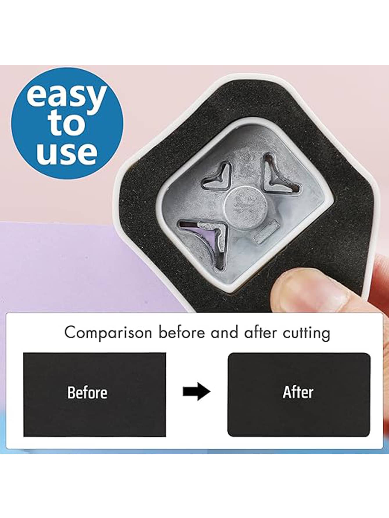 Manual Round Corner Punch Heavy Duty Cutter DIY Paper Cutter Suitable For R4/R7/R10mm Dies Suitable For Planner And Scrapbook Supplies DIY Business Card Printing Scrapbook Planner Business Card