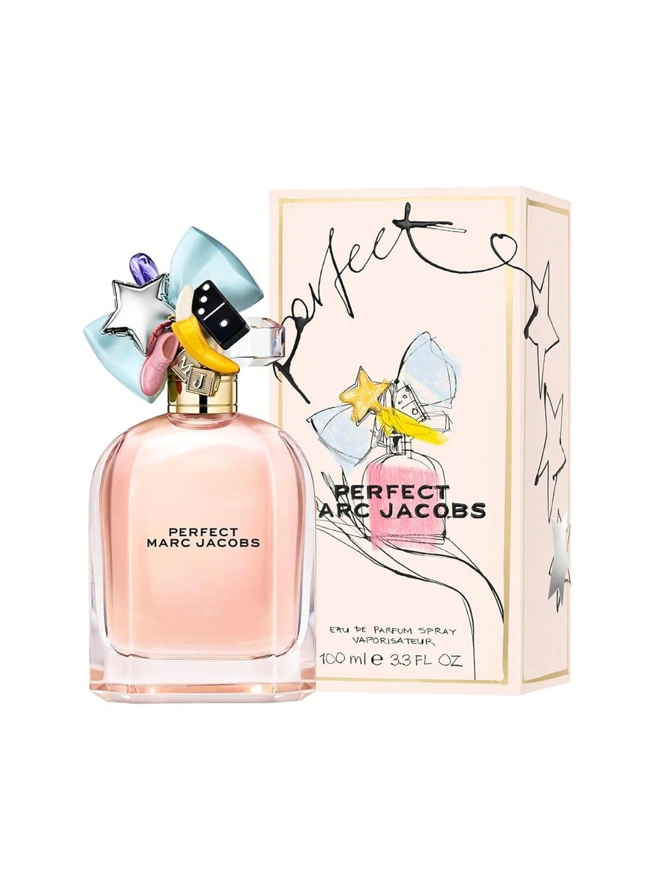 Marc Jacobs Perfect Eau De Parfum – Floral Women's Perfume – With Notes Of Rhubarb, Daffodil 3.3 Fl Oz