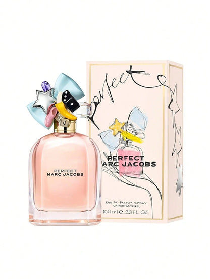 Marc Jacobs Perfect Eau De Parfum – Floral Women's Perfume – With Notes Of Rhubarb, Daffodil 3.3 Fl Oz