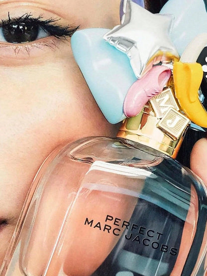 Marc Jacobs Perfect Eau De Parfum – Floral Women's Perfume – With Notes Of Rhubarb, Daffodil 3.3 Fl Oz