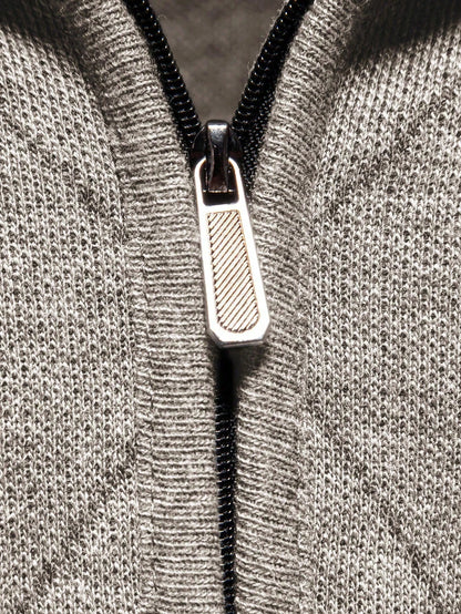 Marcello Vane Men's Lightweight Half-Zip Knit Sweater, Long Sleeve Pullover, Fall/Winter