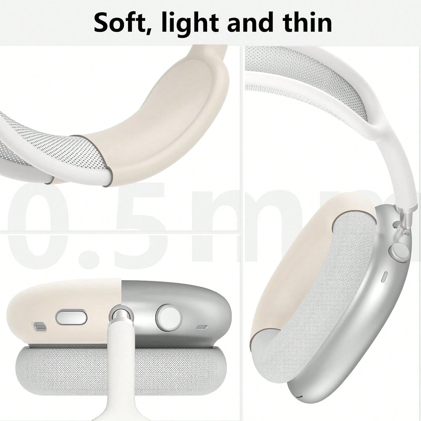 Max Silicone Protective Case (Multiple Colors Available)- Sweat-Proof Design Headphone Protective Cover
