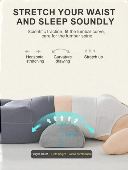 Memory Foam Crescent-Shaped Leg Support Pillow And Ergonomic Neck Cushion, Orthopedic Side-Sleeping Leg Elevation Pillow With Removable Washable Cover, Relieves Body Pressure, Suitable For Home Rest