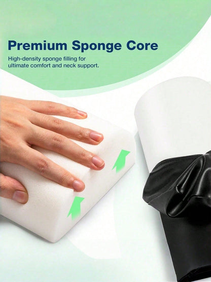 Memory Foam Crescent-Shaped Leg Support Pillow And Ergonomic Neck Cushion, Orthopedic Side-Sleeping Leg Elevation Pillow With Removable Washable Cover, Relieves Body Pressure, Suitable For Home Rest