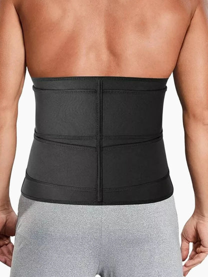 Men Breathable High Elasticity Waist Trainer Belt Sporty Compression For Posture Support Tummy Control Adjustable Moisture Wicking Gym Casual Wear