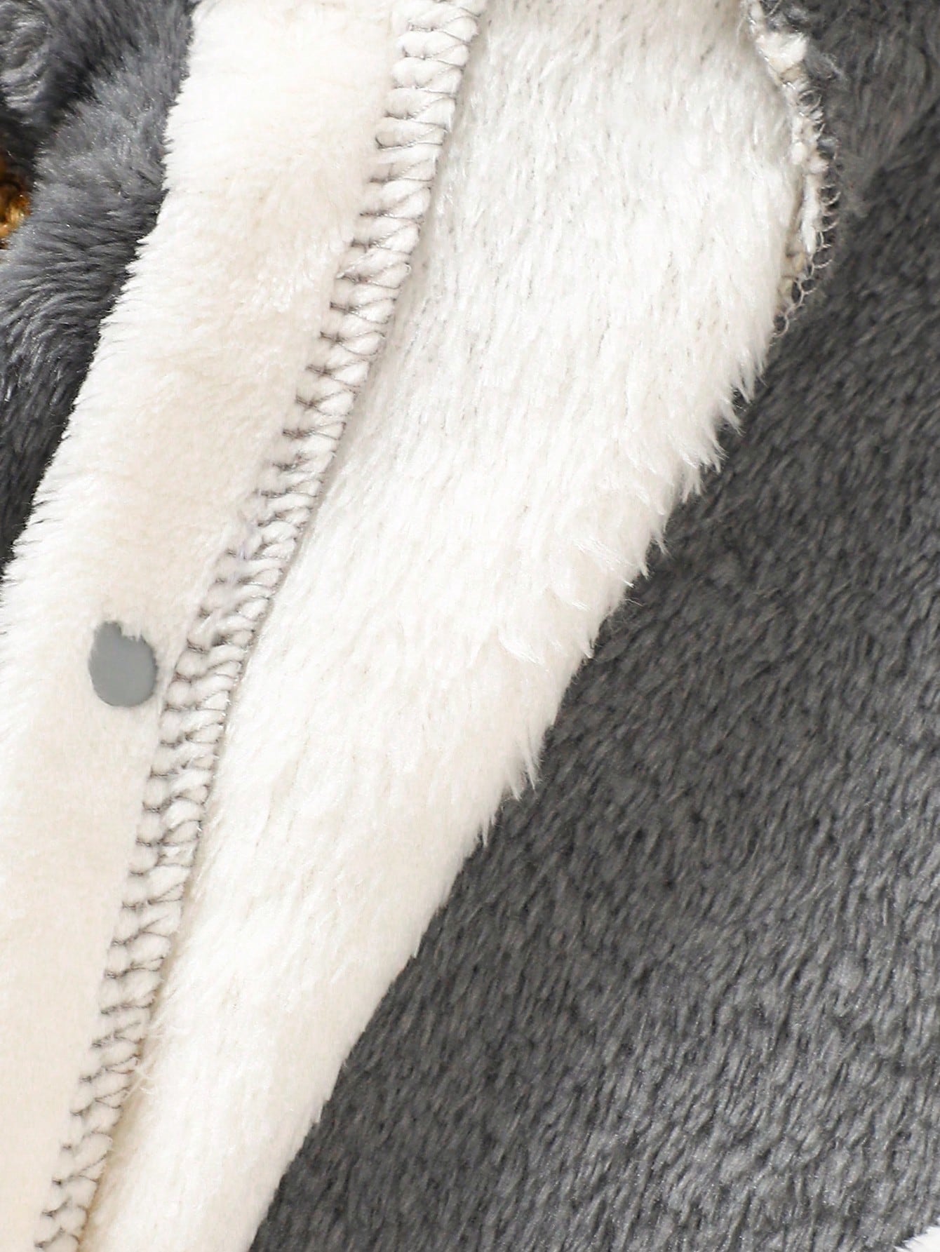 Men's And Women's Baby Autumn/Winter Fluffy Cartoon Penguin Embroidered Hooded Long Sleeve Baby Bodysuit