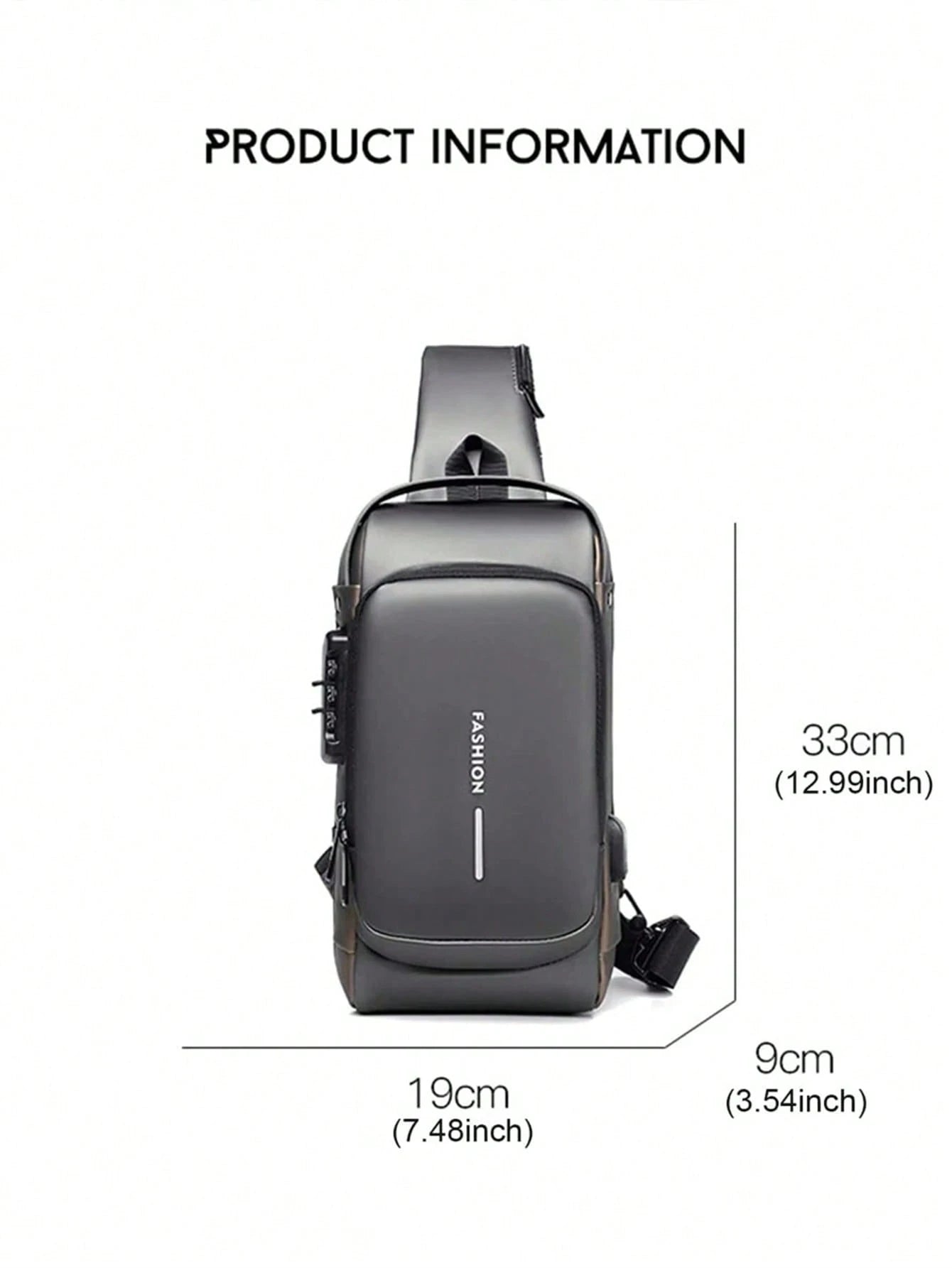 Men's Bags Shoulder Messenger Bag Multifunctional Sports Diagonal Hanging Chest Backpack USB College Bag Summer Fall Christmas Scream Men Bag Belt Bag Travel Bag Sling Bag Winter Christmas Gifts Bum B