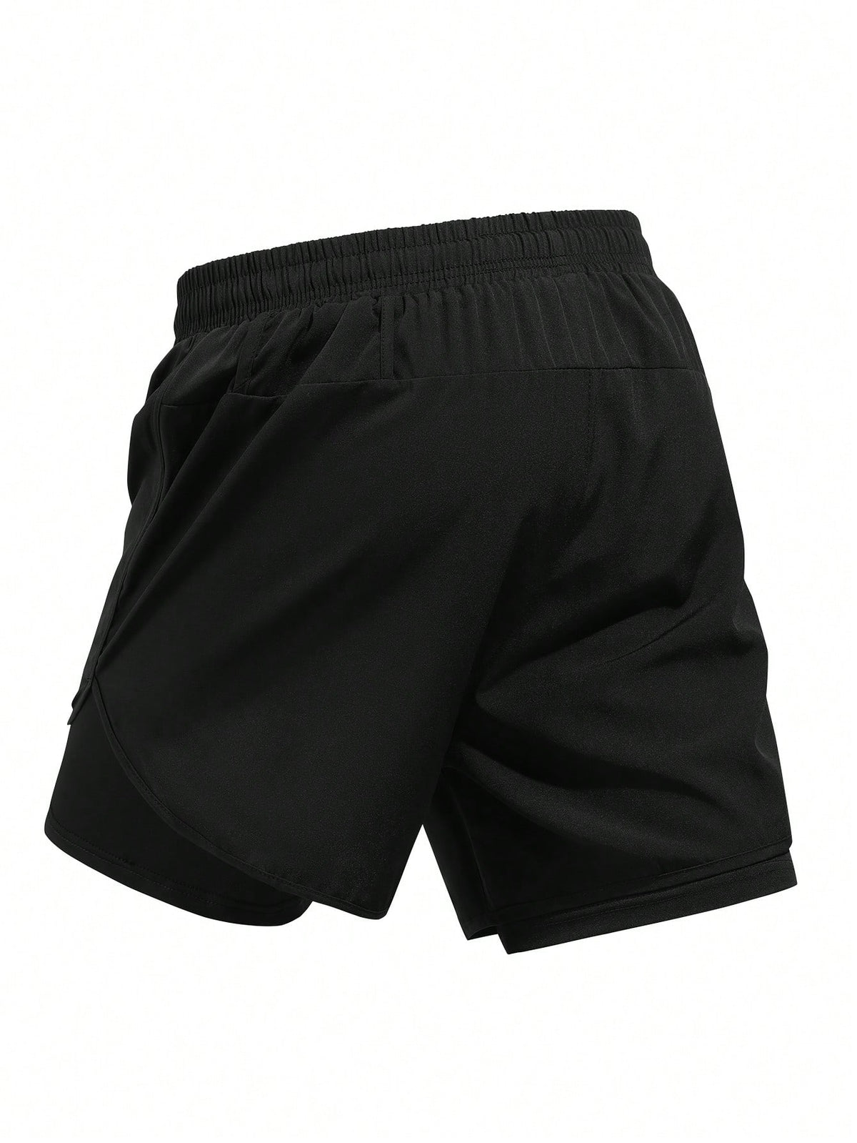 Men's Plus Size Fitness Exercise Vacation 2-In-1 Shorts, Thin Outdoor Running Marathon Training Gym Sports