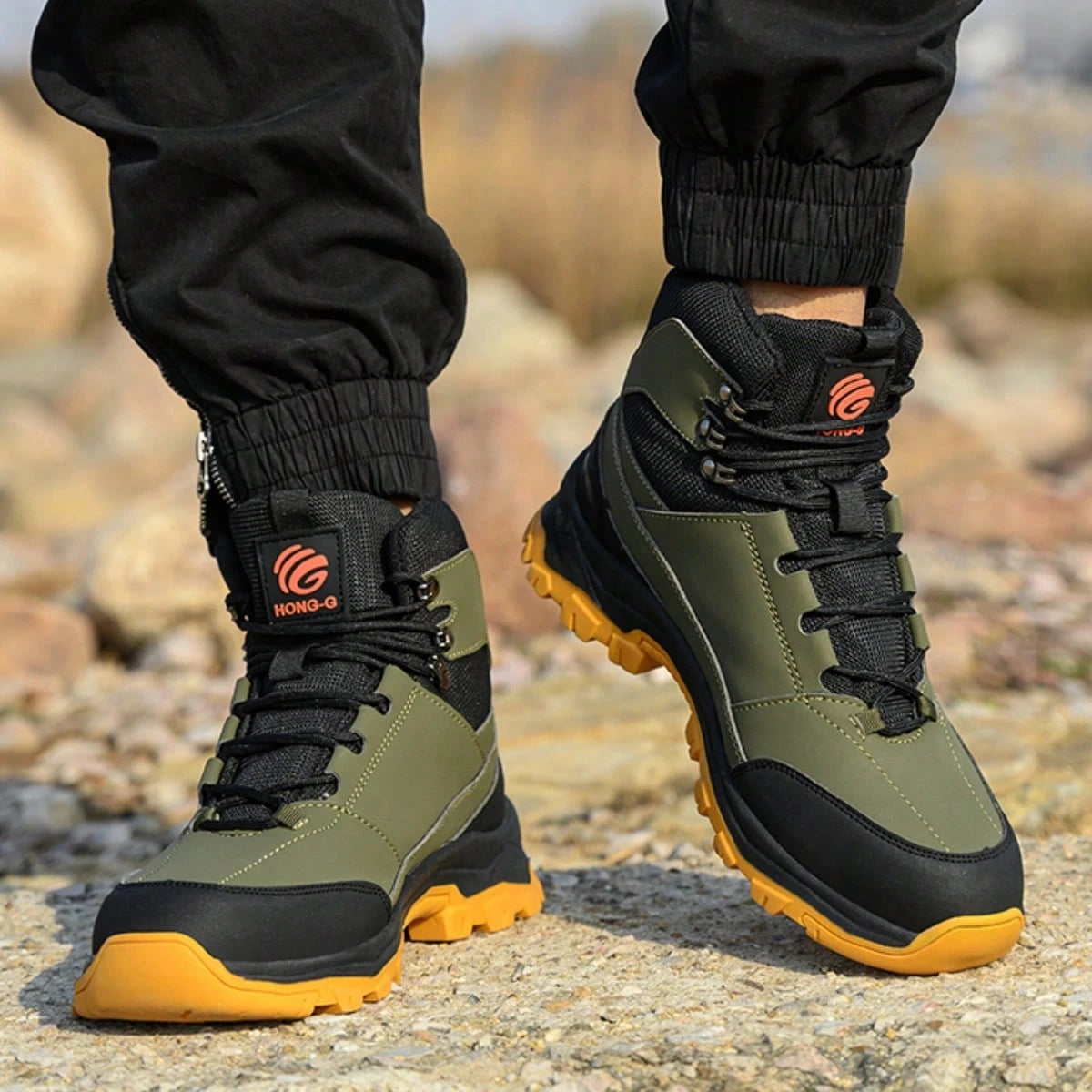 Men's Steel Toe Shoes Waterproof Soft Durable Work Boots Indestructible Comfortable Work Boots Anti-Slip Work Shoes Women's Work Shoes